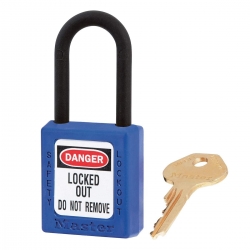 Lockout Lock 406 Blue - Keyed Alike - Set of 50 - Plastic Hasp - Master Lock