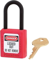 Lockout Lock 406 Red - Keyed Different - Plastic Hasp - Master Lock