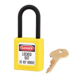 Lockout Lock 406 Yellow - Keyed Different - Plastic Hasp -  Master Lock