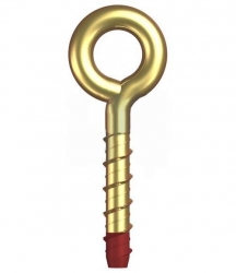M8 x 55 Screw Anchor with eye Zinc Yellow Passivate