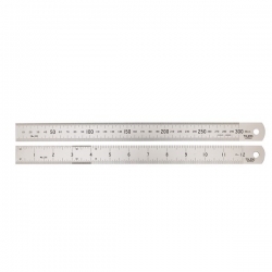 Stainless Steel Rule Double Sided Metric & Imperial - 300mm