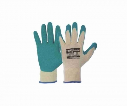 Glove-  latex/cotton Diamond Grip green - XL - PROSENSE
