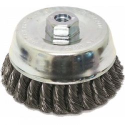 Cup Brush - Twist Knot Steel Wire 125mm