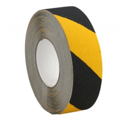 Anti-Slip Tape Black and Yellow Striped- 50mm X 18m