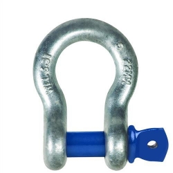 Bow Shackle Grade 'S' Screw Galvanised 6mm/0.5T