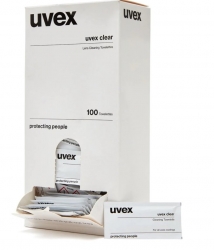 LENS CLEANING TOWLETTES - UVEX BOX 100