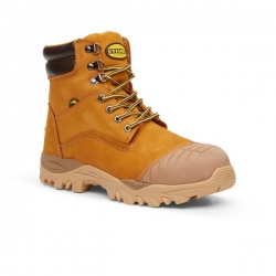 Craze Wheat Lace up Safety Boots - Size 10