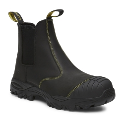Craze Black Slip on Safety Boot - Size 9