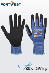 Portwest Dexti Cut 5 Ultra Glove Blue/Black - 2XL