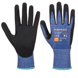 Portwest Dexti Cut 5 Ultra Glove Blue/Black - Large