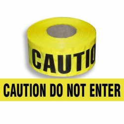 TAPE BARRIER CAUTION BLACK/YELLOW 100m