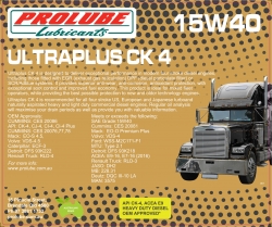 ULTRAPLUS CK4 15W/40 20L ENGINE OIL