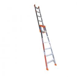 3 in 1 Step, Leaning, Straight Ladder 2.1m 150kg - Aluminium