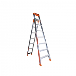3 in 1 Step, Leaning, Straight Ladder 2.4m 150kg - Aluminium