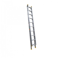 Pro AL Extension Ladder 10 Rung 150kg Ind Punchlock (3.1m/5.3m) - Aluminium