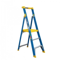 Ladder Platform 3 step 0.9m 170kg Ladder - Fibreglass