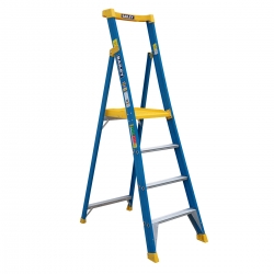 Ladder Platform 4 step 1.2m 170kg Ladder - Fibreglass