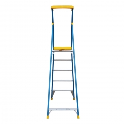 Ladder Platform 5 step 1.5m 170kg Ladder - Fibreglass