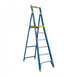Ladder Platform 3 step 1.8m 170kg Ladder - Fibreglass