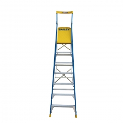 Ladder Platform 7 step 2.1m 170kg Ladder - Fibreglass