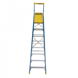 Ladder Platform 8 step 2.4m 170kg Ladder - Fibreglass