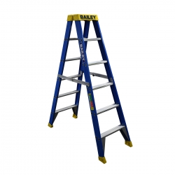 Ladder Pro Double sided 6 step 1.8m 150kg - Fibreglass