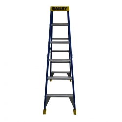 Ladder Pro Double sided 6 step 1.8m 150kg - Fibreglass