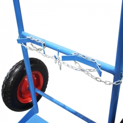 Gas Bottle Trolley with 405mm Puncture Proof Wheels 200kg Capacity