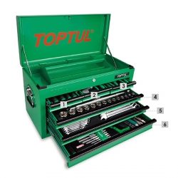 120PCS Professional Mechanical Tool Set W/6-Drawer Tool Chest - Metric / AF - Click for more info