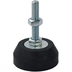 50mm X M10 Rubber Fixed Leveling Foot (LVR118)