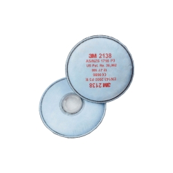 3M 2138 GP2/GP3 Particulate, Ozone & Nuisance Level OV/AG Disc Filter 2 PK