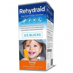 REHYDRAID ICE BLOCK ORANGE 128 PER CARTON
