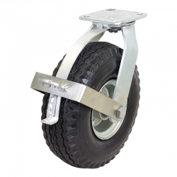 250mm Pneumatic Wheel 180kg Capacity Castor with Brake (S1067B)