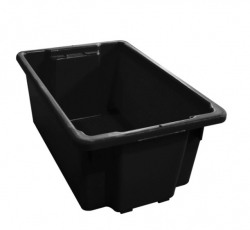 52L Recyclable Crate Black
