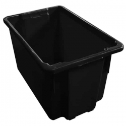68L Recyclable Crate Black