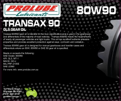 PROLUBE TRANSAX 80W/90 5 LITRE
