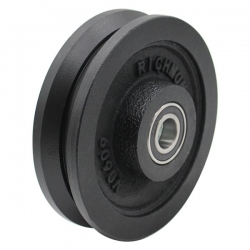 Track Wheel 150mm V Groove - 20mm Axle Diameter (VG609-M20)