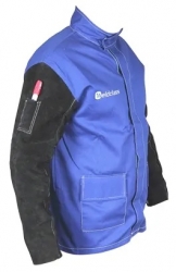 PROMAX BLUE FR with Leather Sleeves - X-Large